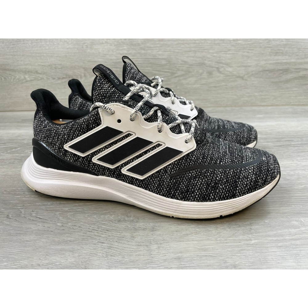 Adidas EH1538 Mens Sneaker‎ Knit Running Black Knit 10 Lace Up Shoes